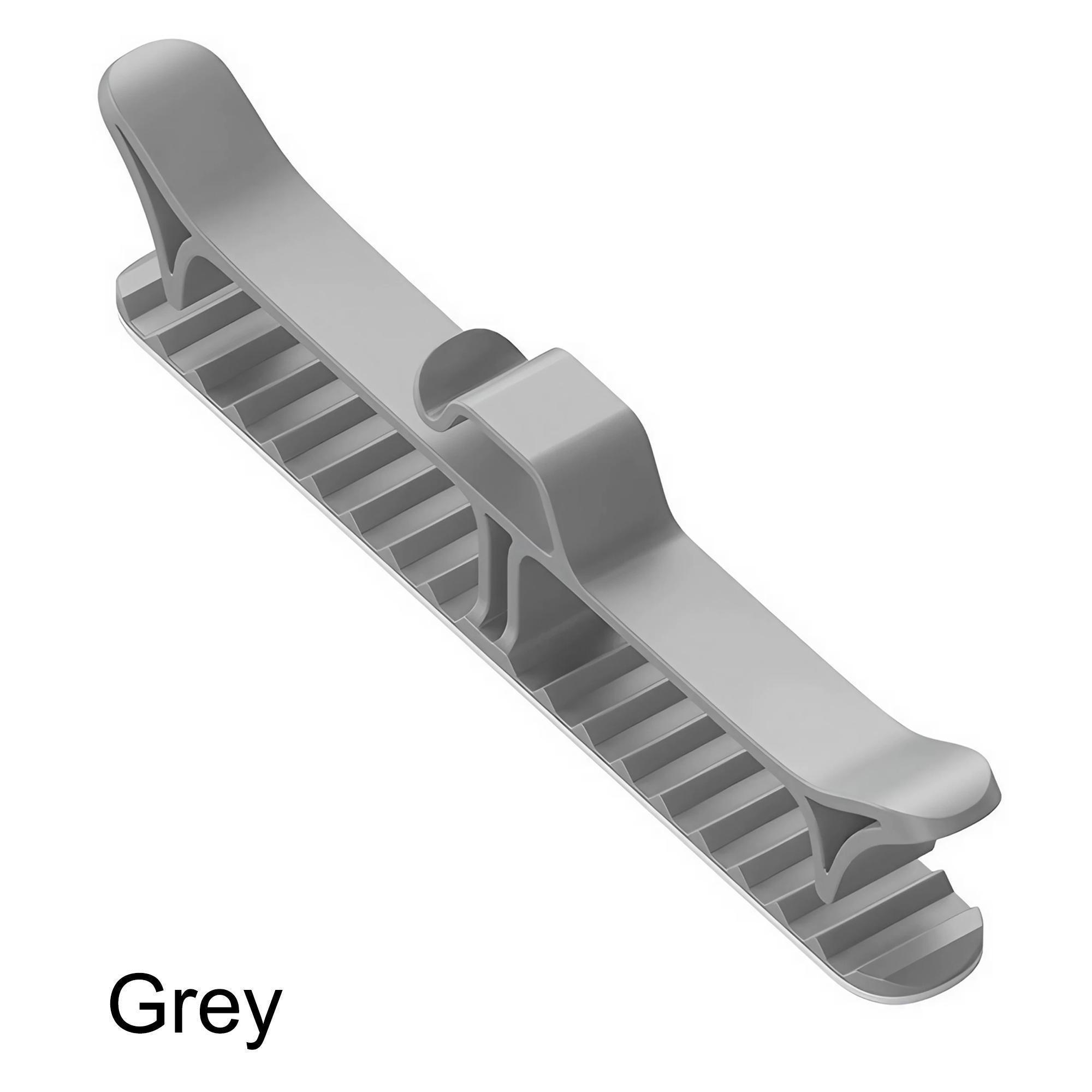 

Kitchen Cable Organizer - Plug & Wire Storage Solution - Neat Cable Management for Countertops серый