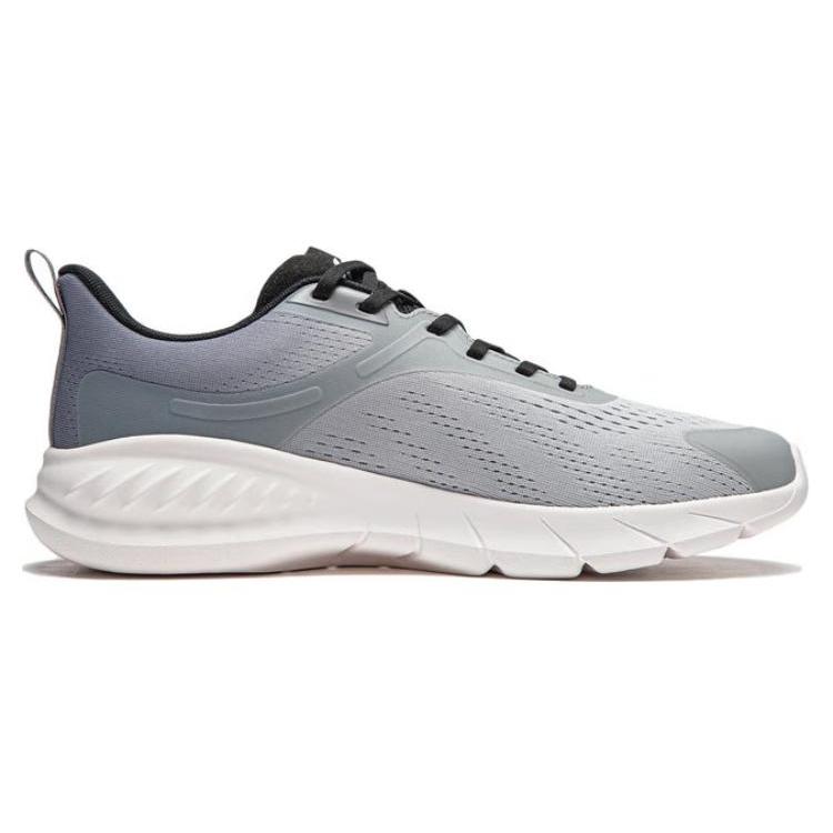Li Ning Eazgo Flex V2 Low Top Running Shoes Men's Gray White ARSU005-1