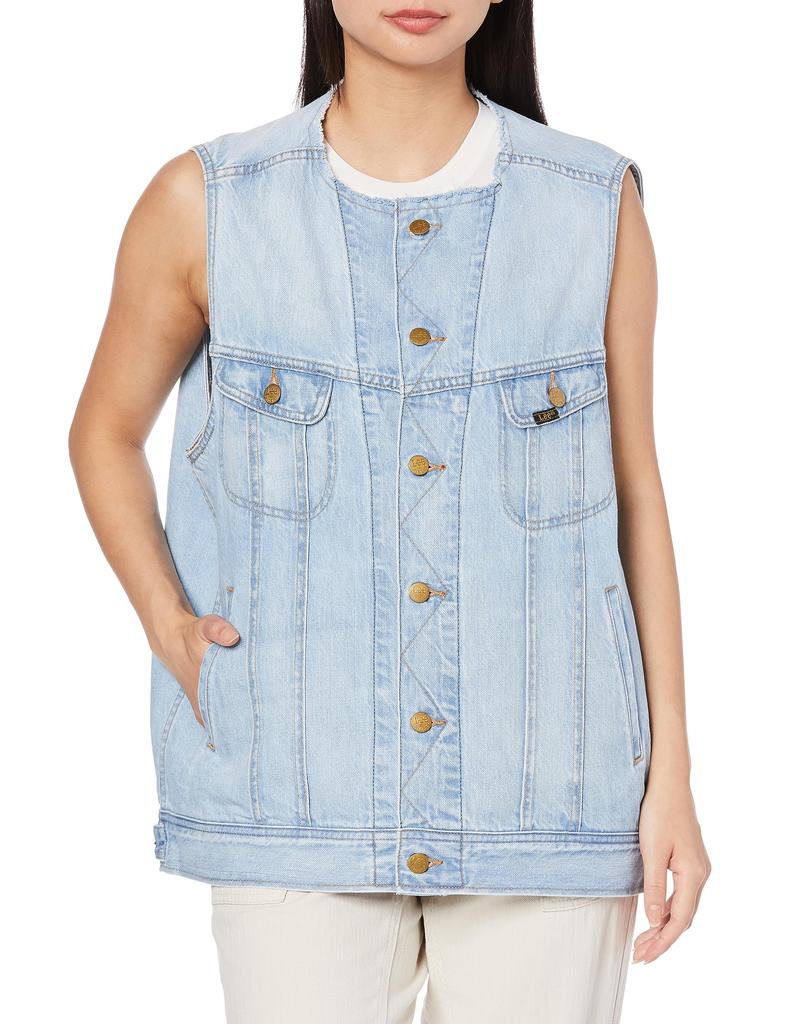 Lee COMPILATIONS Denim Light Blue Women's Vest,
