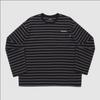 Umbro CoTTon Waffle STripe Long Sleeve T shirT Black Ur321crl93