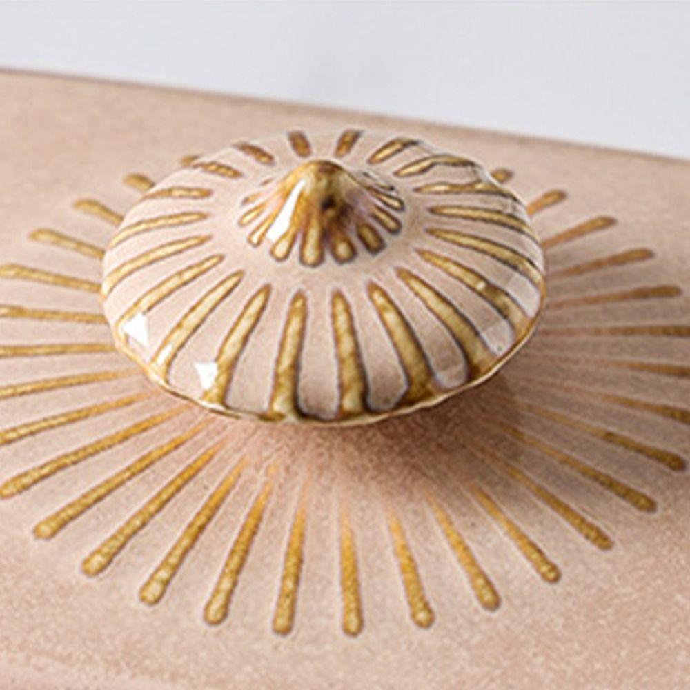 Baking Tools Ceramic Butter Dish Exquisite Household Butter Tray with Cover Rectangular Dim Sum Dish Hotel