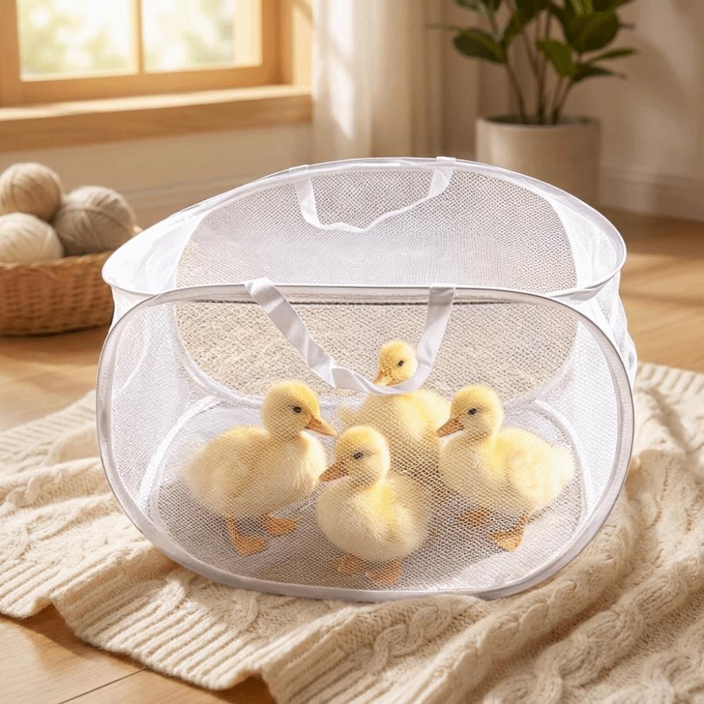 Folding Poultry Escape Fence Transparent Rutin Chicken Anti Escape Tent Exercise Cage