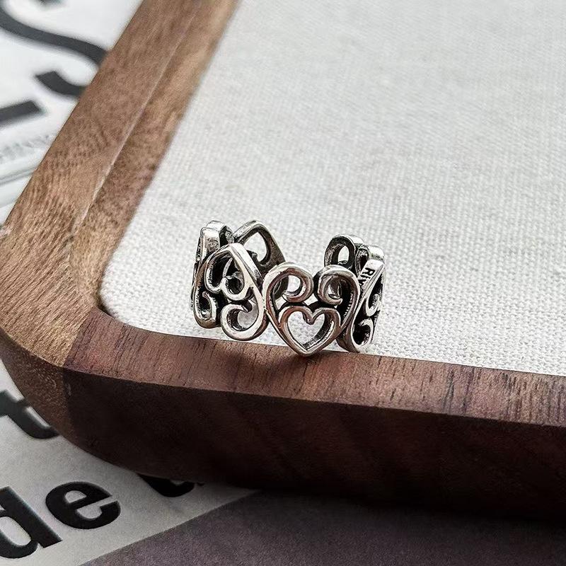 Stapelring Mode Cool Persönlichkeit Kreuzring Multi-Element Mix & Match Retro Retro Neutraler Stil Zeigefingerring