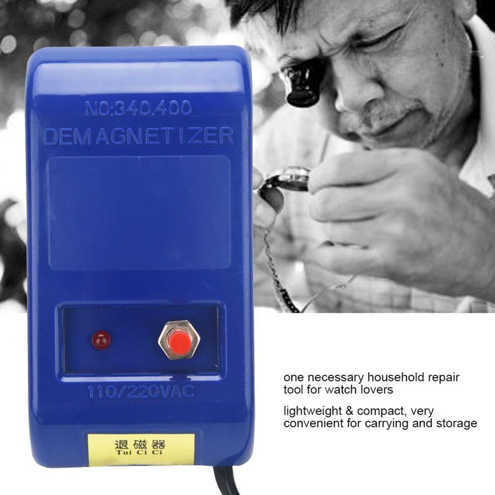 Plastic Watch Demagnetizer Blue Degaussing Demagnetizer Watch Maintenance