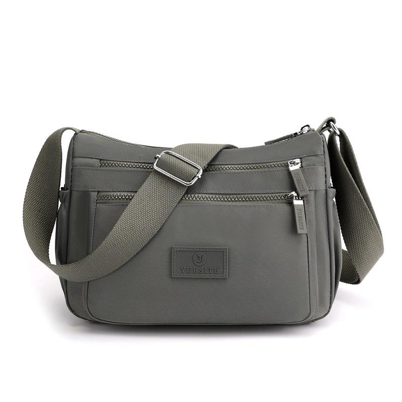 Lightweight Crossbody Bag Multi-Pocket Shoulder Bag Nylon Women's Bag
