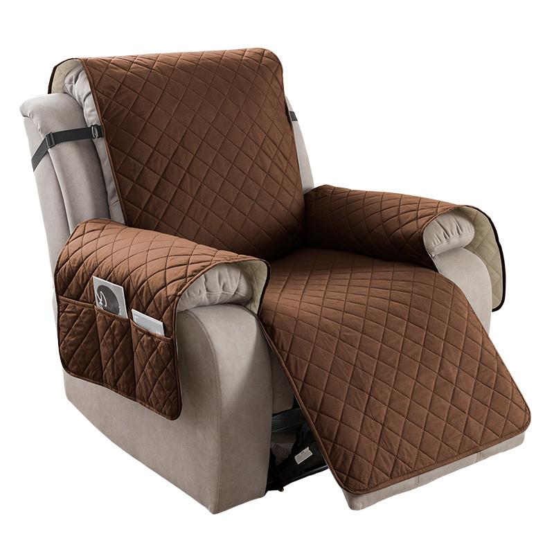 Universal Polyester Square Pattern Sofa Cushion For Single Double Triple Seat Lounge Chair Protector