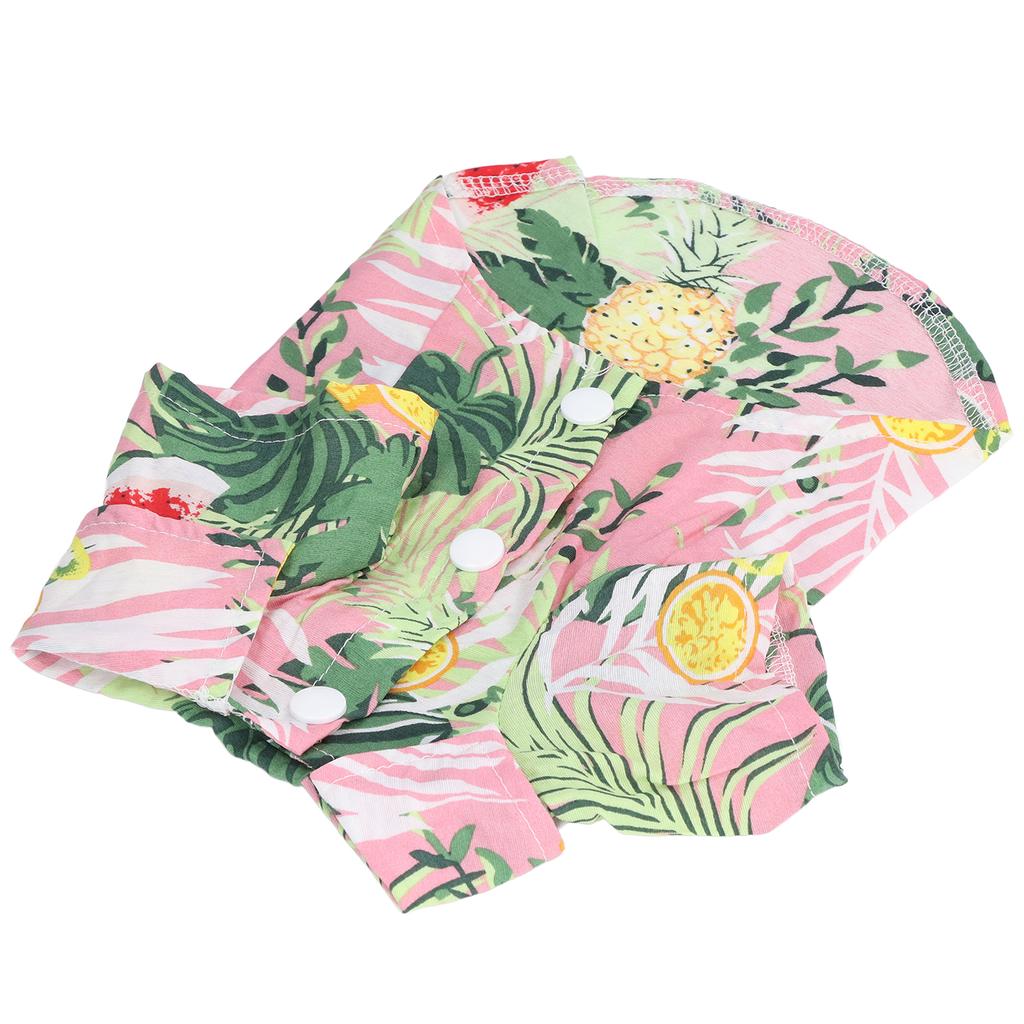 Koszula hawajska dla zwierząt Słodka Oddychająca Bawełniana Hawajska Koszulka Letnia dla Psów Kotów KrólikówXL