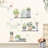 DIY Garden Plant Bonsai Pattern Wall Sticker Decor for Living Room Kitchen Wall Decoration