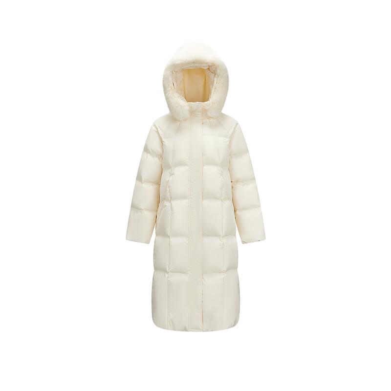 Semir Women's Chen Duling 90% Down Long Coat with Detachable Fur Collar