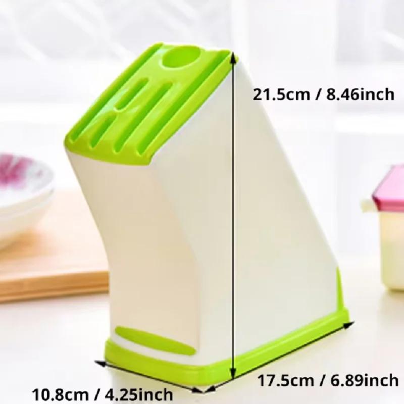 1pc MultiFunction Durable Kitchen Plastic Knife Stand Holder Storage Drainage Cutlery Rack Organizer Kitchen Accessories