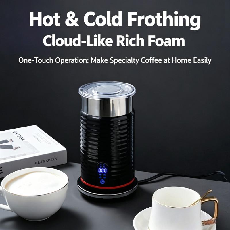 304 Stainless Steel Automatic Magnetic Electric Milk Frother Milk Foam Maker Hot and Cold Dual Use Coffee Frother