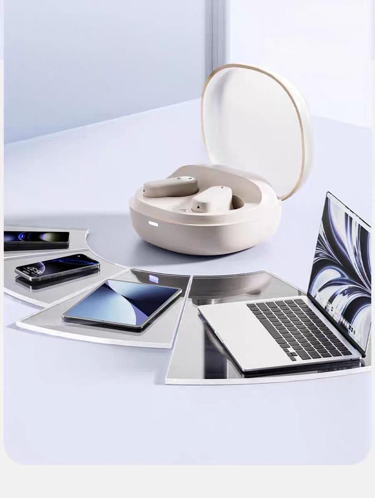 WOPOW 5.4 Bluetooth Wireless Semi-In-Ear Earphones, 2025 Model for Men and Women