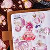 20 Sheets Dreamy Gold Foil Bubble Shadow Stickers Shiny Metallic Effect Self-Adhesive For Journal Scrapbook DIY Deco