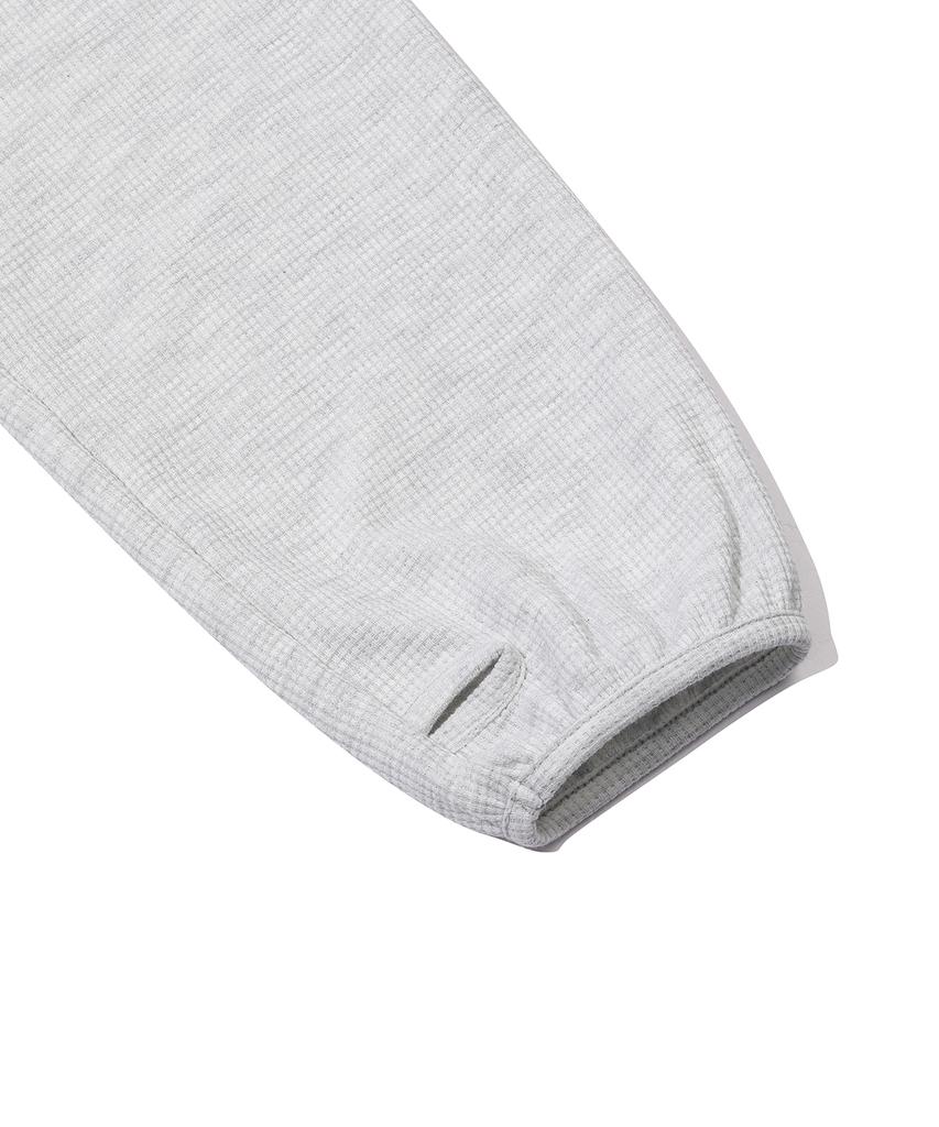 Sc Waffle Year-Open Hoodie (1% Gray)