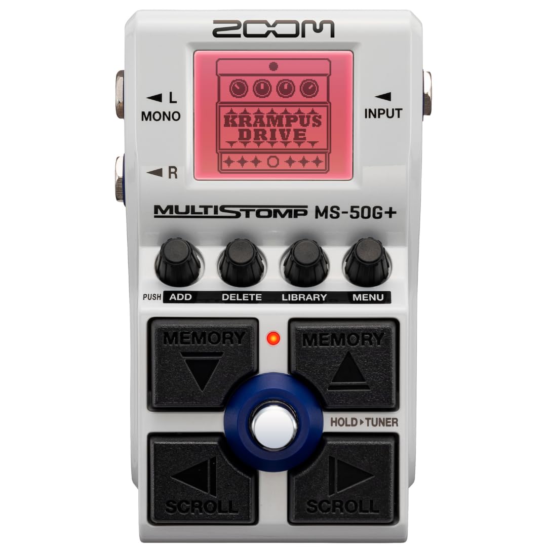 

Zoom MS-50G Plus Guitar Effects Pedal Multi-Stomp USB-C Stereo Output 3-Year Warranty