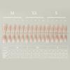 1 Bag Fake Nails Gradient Wearing Nail Blush Handmade Natural Perfect Fitting Trace-less Fake Nails for Natural Curvature