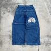 Ανδρικό Τζιν Φαρδύ Ίσιο Εφαρμοστό Casual Streetwear Στυλ Hip Hop Μείγμα Βαμβακιού Μεσαίου Υψώματος
