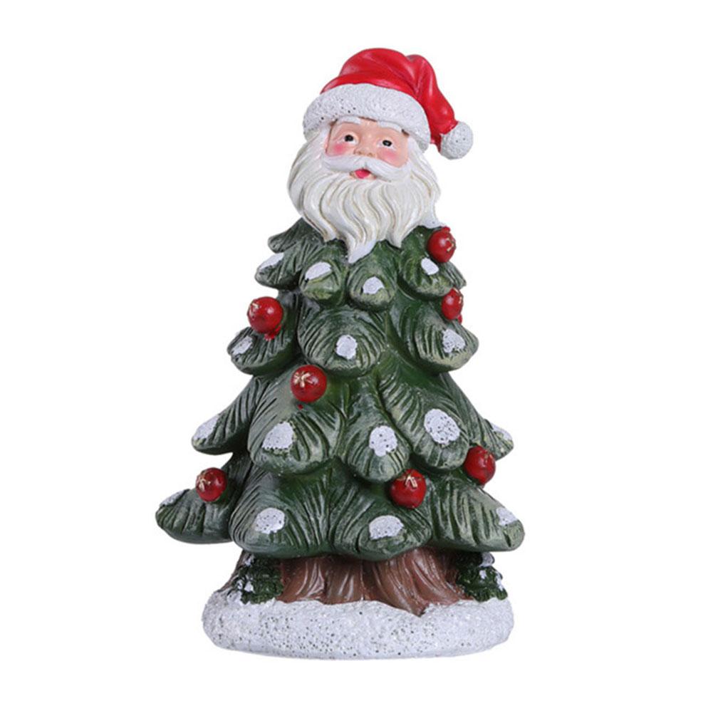 Mini Resin Christmas Tree Ornament for Holiday Decor Charming Desktop Decoration for Home Office Classroom and More