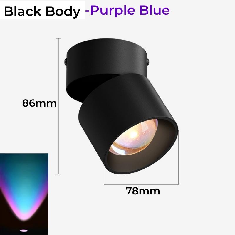 Rainbow Sunset LED Ceiling Downlight Foldable Projector Suface Mounted/Recessed Mood Atmosphere Bedroom Home Decor Spot Lighting