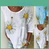 Comfortable Plus Size Women's Summer Shirt Blouse With Stylish Boho Floral Print And Short Sleeves