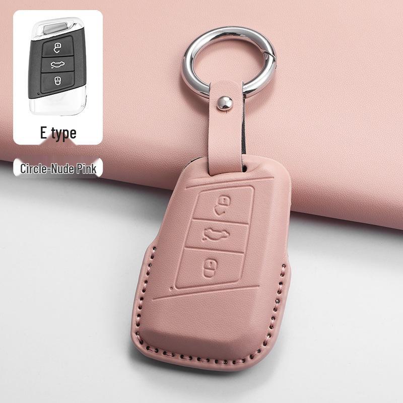 Volkswagen Key Case for Sagitar, Bora, Magotan, Golf, T-Roc, Tiguan, Passat, Lavida – Men's Black.