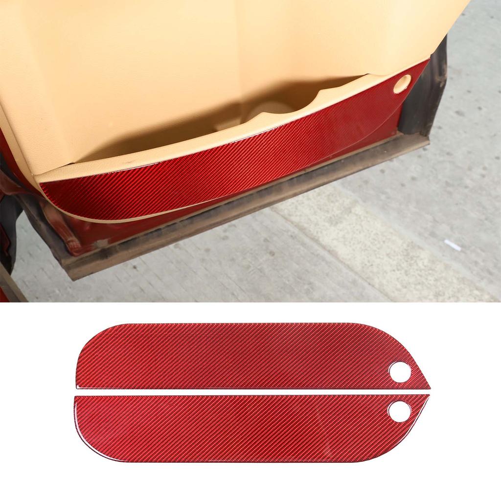 For Land Rover Freelander 2 2007-2012 Soft Carbon Fiber Car Rear Door Inner Door Anti-kick Panel Trim Sticker Car Accessories