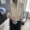 Korean Casual Lambswool Hooded Cardigan Vest for Women - 2025 Autumn/Winter Collection