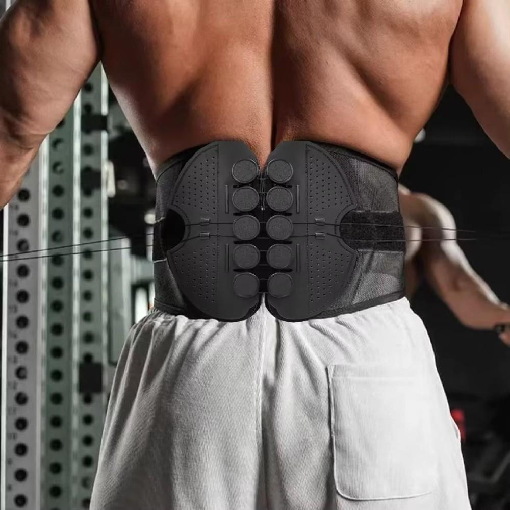 Breathable Mesh Lumbar Support Wrap Double Drawstring Waist Protector Back Brace  Outdoor Hiking