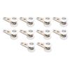 10PCS 23mm Nylon Pulley Stainless Steel Bracket Hanging Wheel Roller for Sliding Door Window White