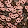 5Pcs Pure Natural Coconut Shell Buttons Pig Nose Shaped Diy Ledger Pendant Buttons Sweater Shirt Decorative Buttons