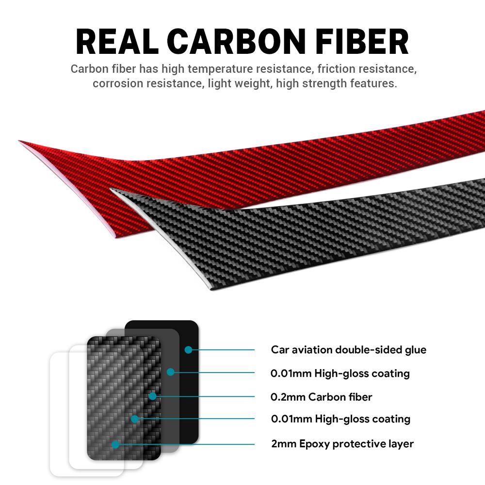 Carbon Fiber Modified For Alfa Romeo Giulia 15-25 Car Center Console Dashboard Co-pilot Panel Trim Stickers Interior Accessories