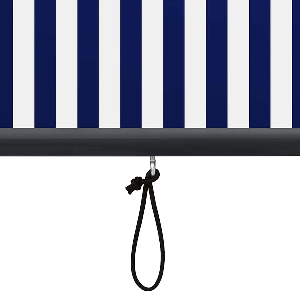 Vidaxl External Roller Blind, 100X250 Cm, Blue-White
