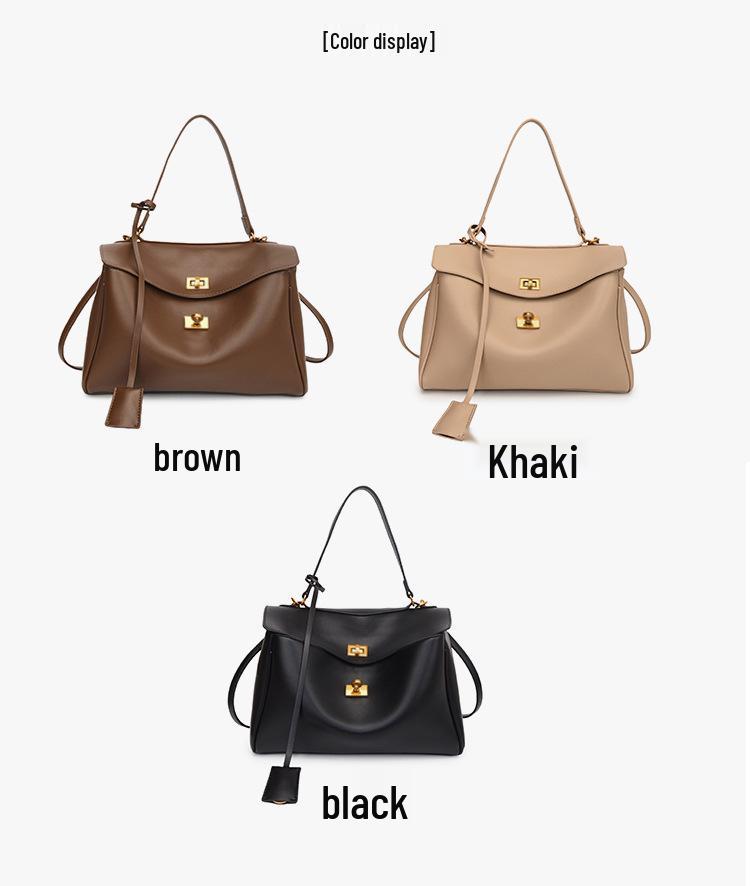 Geantă de mână tote crossbody de damă 2025 Retro cu suprafață din piele întoarsă toamnă/iarnă