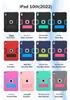 iPad 10th Gen 2022 Silicone Case with Stand, Drop-proof, Color Block Design, Full Coverage for iPad A16 11th Gen