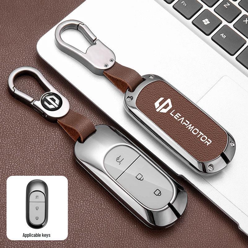 2023 Leapmotor C11 Key Case: Metal Shell T03 Pendant with Full Wrap Buckle