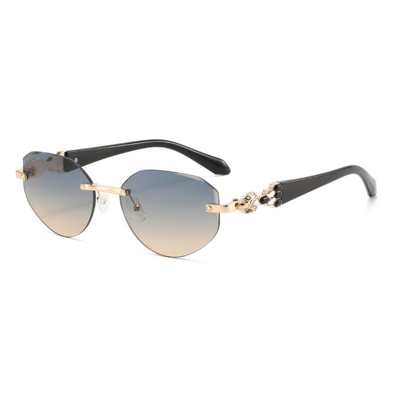 Elliptical Cat Eye Sunglasses For Women With Pc Frame Uv400 Protection Fashion Accessory For Outdoors
