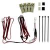 Foot Lamp Extension Kit, 4-Piece LED Set, Built-in Fuse, Front and Rear Wiring Splicing,
