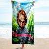 1PC Custom Name "Chucky Garden" Beach Towel Highly Absorbent And Sand-Resistant Towel for Swimming, Pool, Yoga, And Travel Lightweight