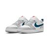 Nike Court Borough 2 Low top Skateboard Shoes White Gray Blue Children Aged 3 7 Years Old Sneakers BQ5451-117