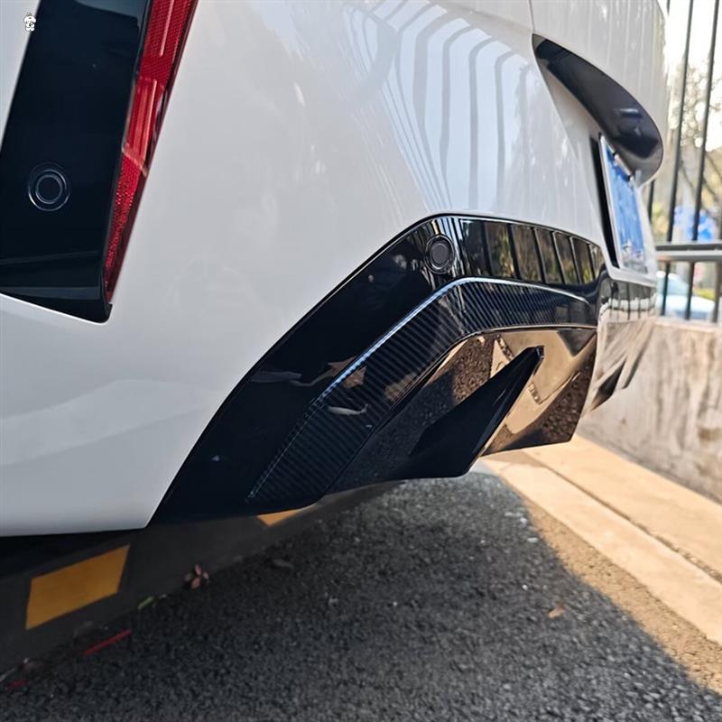 For BMW X3 G45 2025 Carbon Fiber Car Rear Bumper Lip Splitter Spoiler Canard Cover Trim Decoration Accessories