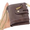 Men Short Wallet Retro Multi Slots Zipper Closure PU Leather Flip Purse for Cash Bank Cards Coins