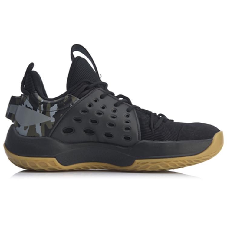 LINING SONIC 7 LOW Men's Basketball Shoes - Black/Brown ABAP033-4