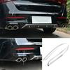 For Kia K5 2021-24 Chrome Car Exterior Rear Bumper Fog Light Frame Cover Trim 2X