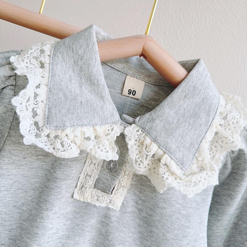 Spring-Style Baby Girl Babydoll Top & Long Pants Set