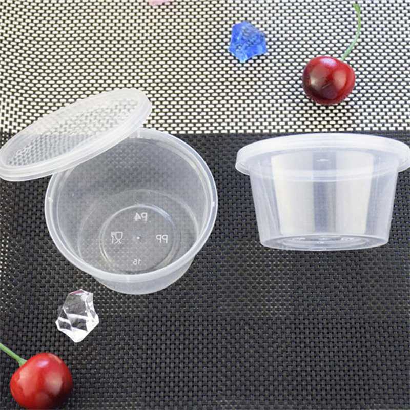 

Контейнеры для чашек для соуса, одна коробка из 100 шт., пластиковые откидные крышки на вынос, коробка для пигментных красок, палитра, одноразовая коробка, коробка для еды с