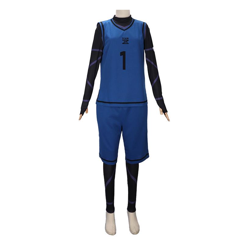Blue Lock Anime Cosplay Jersey: Kiyoshi Ichi, Meguru Bachira, Hyoma Chigiri, Rensuke Kunigami