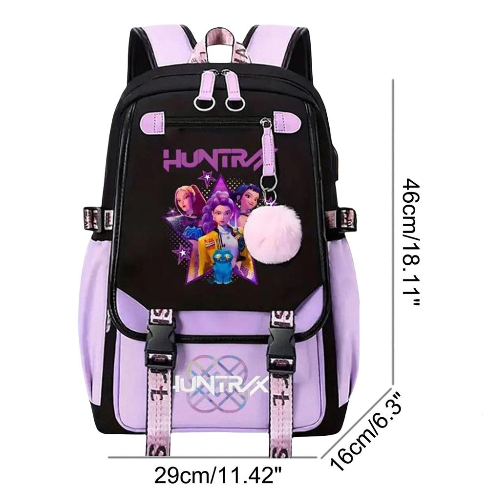 

For KPop Demon Hunters Backpack School Bacckpack Demon Slayer Backpack for Kids Boys Girls Teens Men Women