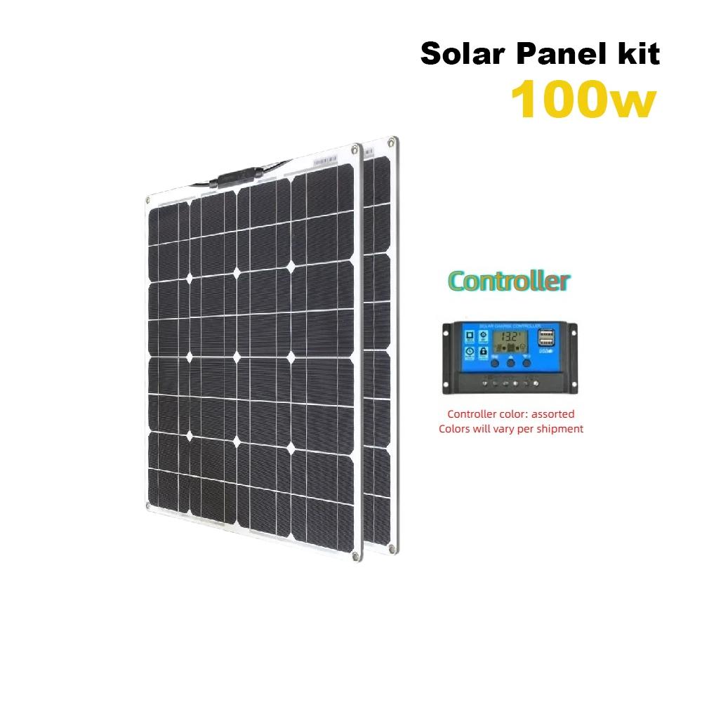 Venkovní monokrystalický 50W poloflexibilní solární panel Panel pro výrobu solární energie Fotovoltaický modul