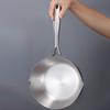Flat Bottom Stainless Steel Saucepan With Glass Lid Soup Pot Universal Milk Pot  Stove