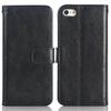 For iPhone 5 SE (1st Generation) Crazy Horse Texture Folding Stand PU Leather Case Magnetic Closure 